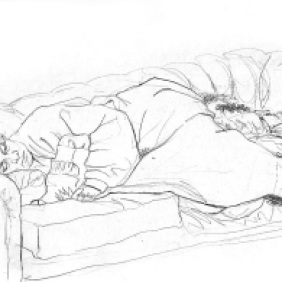 Mother and Dugald sleeping.